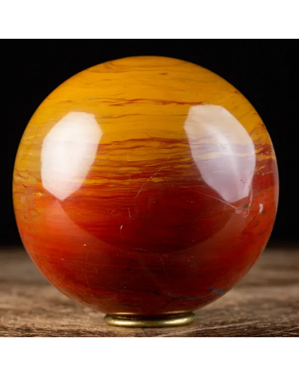 Sfera di Diaspro Bicolore: Un'Esclusiva Fusione di...