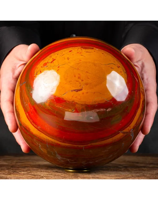 Sfera in Diaspro Rosso