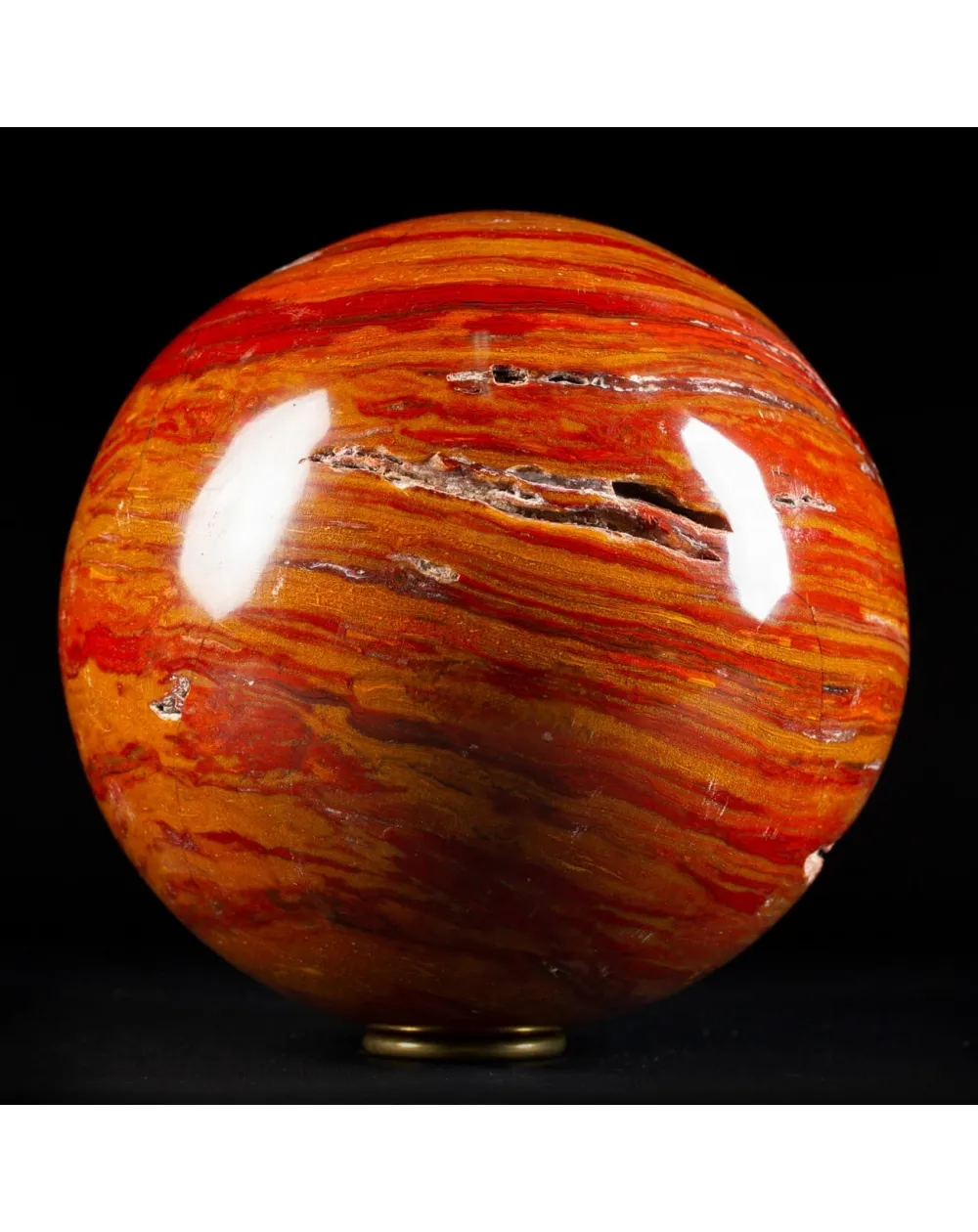 Sfera in Diaspro Rosso