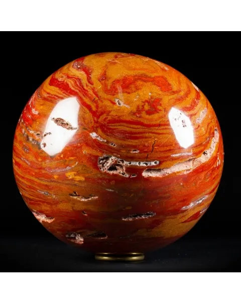 Sfera in Diaspro Rosso