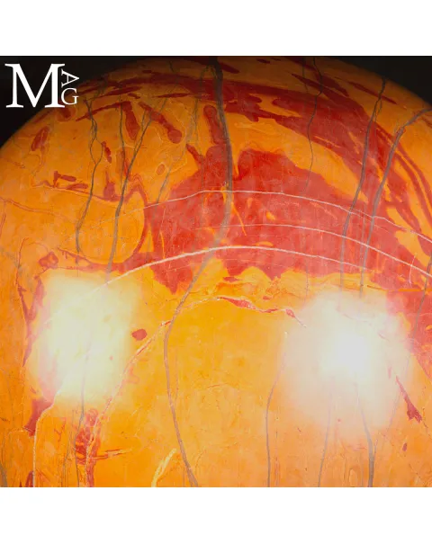 Grande Sfera in Diaspro Rosso del Sud Africa - 390 mm - 82 kg