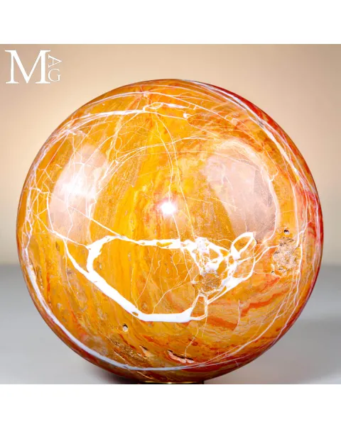 Sfera in Diaspro Rosso del Madagascar - 174 mm