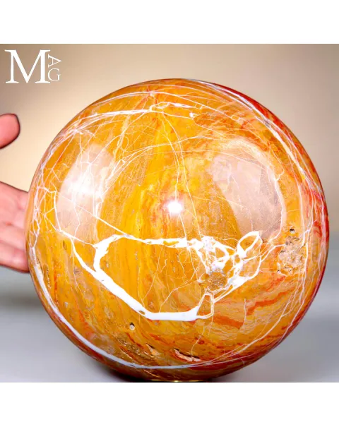 Sfera in Diaspro Rosso del Madagascar - 174 mm