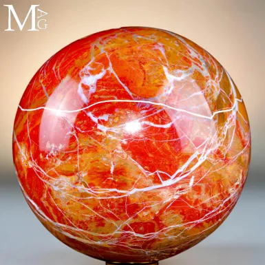 Sfera in Diaspro Rosso del Madagascar - 174 mm