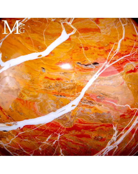 Sfera in Diaspro Rosso del Madagascar - 174 mm