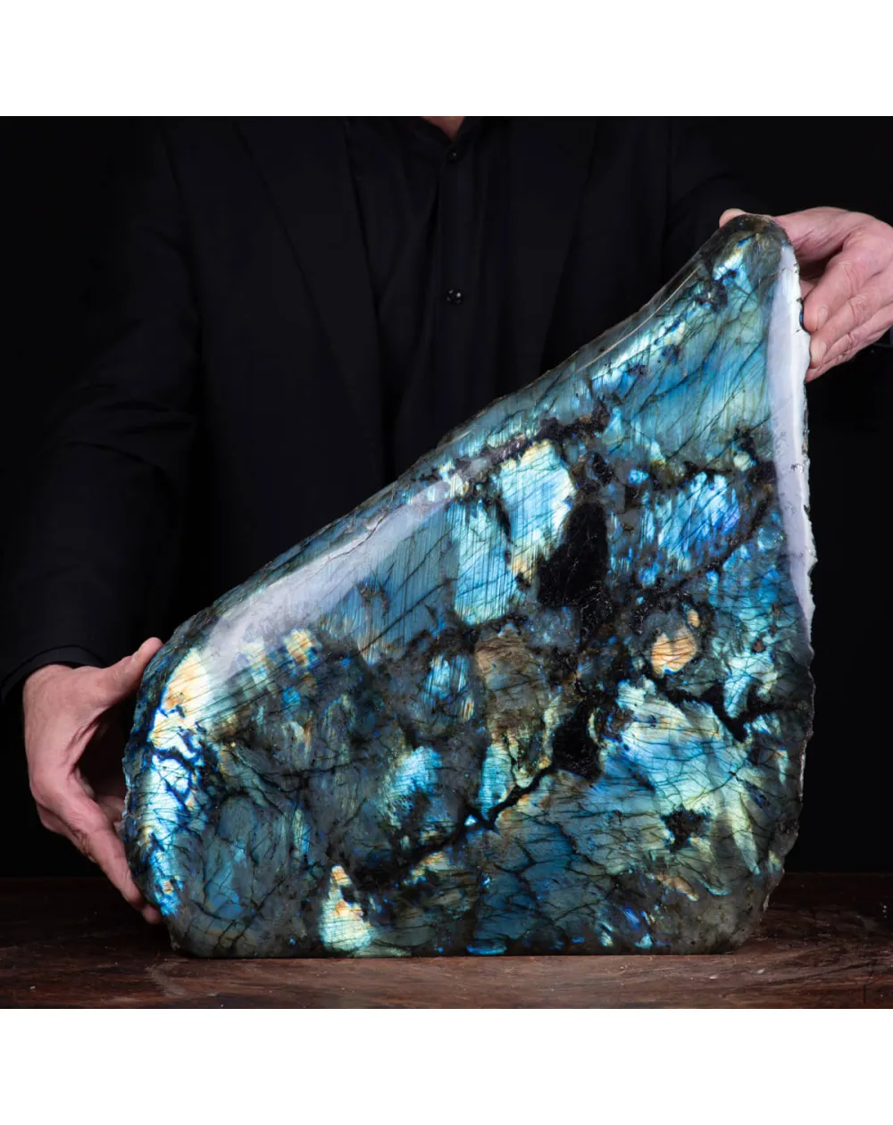 Pietra di Labradorite Unica per Design d'Interni.