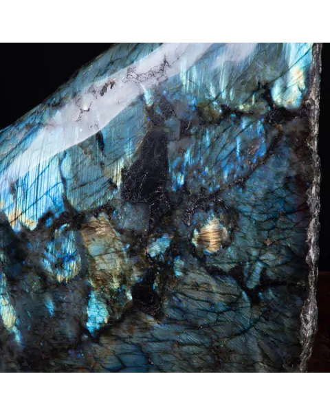 Pietra di Labradorite Unica per Design d'Interni.