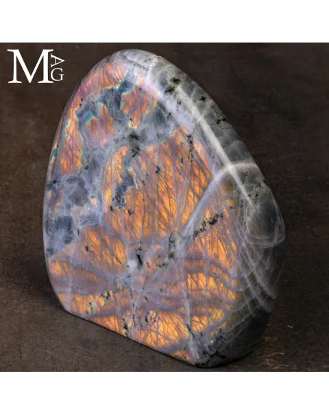 Labradorite del Madagascar – Arancio Oro - Pietra di Luce Interna