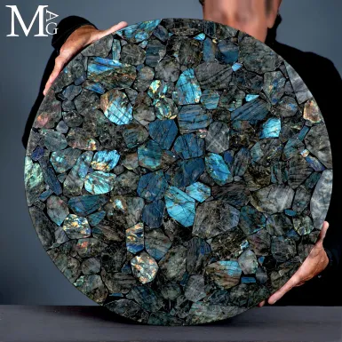Top per Tavolo in Labradorite - Interni Esclusivi
