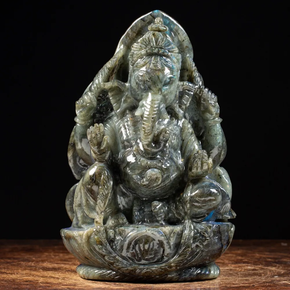 Statua Ganesh Labradorite (6280g)