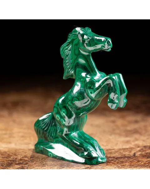 Statua Cavallo in Malachite