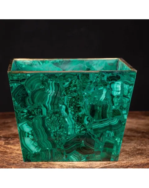 Vaso in Malachite