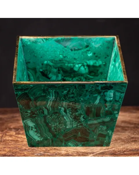Vaso in Malachite