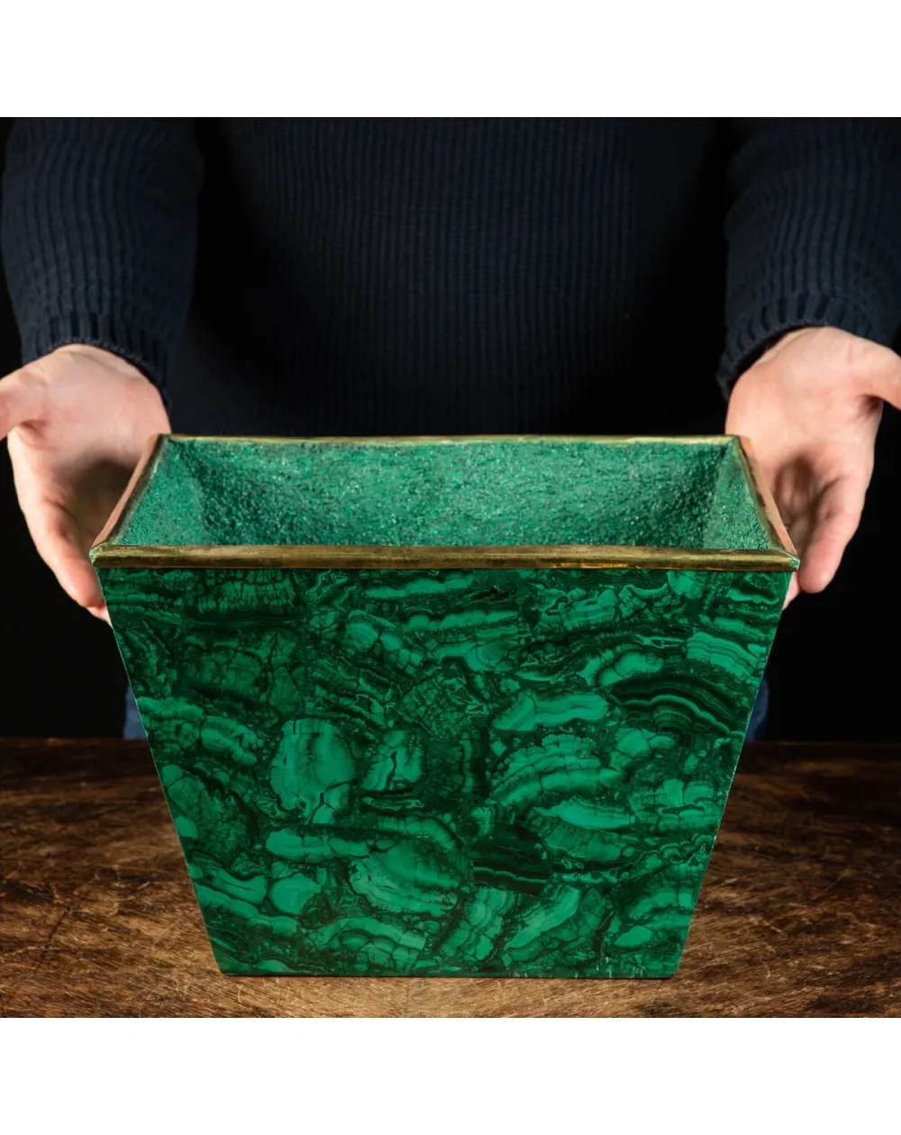 Vaso in Malachite