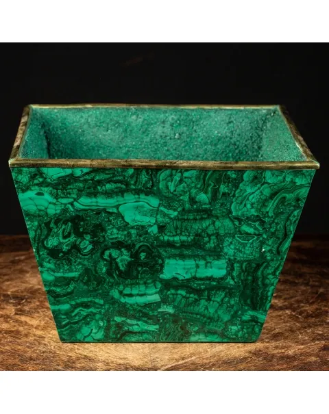 Vaso in Malachite