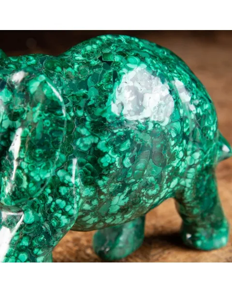 Statua Elefante in Malachite