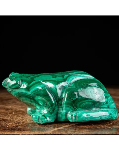 Statua Rana in Malachite