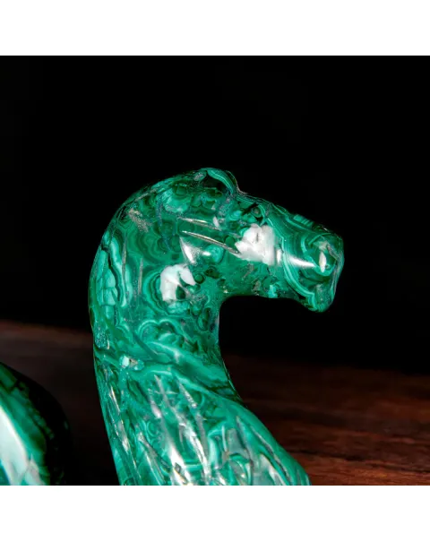Scultura in Malachite Naturale – Cammello.