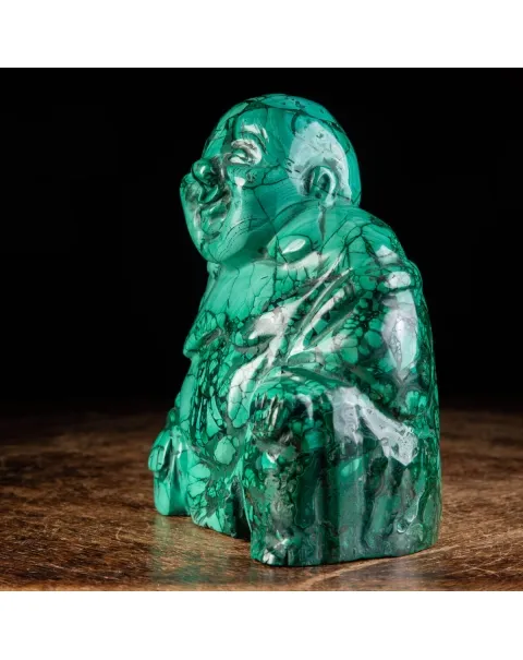 Statua Buddha in Malachite