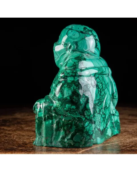 Statua Buddha in Malachite