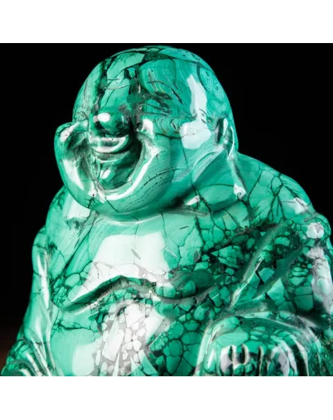 Statua Buddha in Malachite