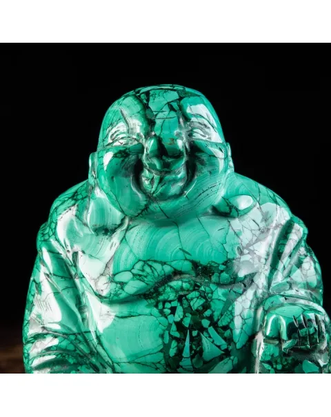Statua Buddha in Malachite