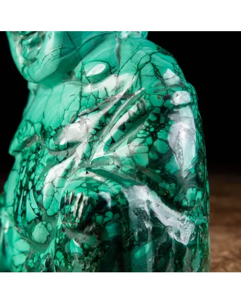 Statua Buddha in Malachite