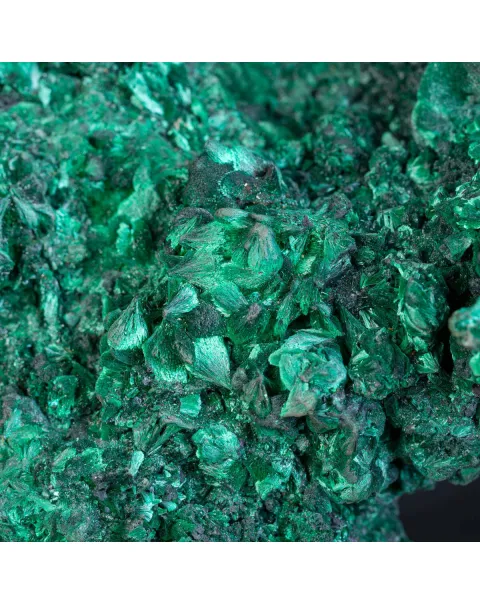 Malachite Fibrosa: Campione Naturale di Incredibile Bellezza e Forma , Straordinariamente Rara.