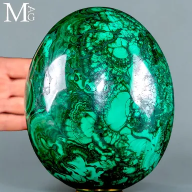 Esclusivo Uovo in Malachite Naturale – Congo