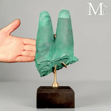 Malachite Stalattitica del Congo, le Due Dita