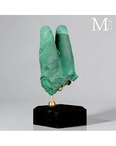 Malachite Stalattitica del Congo, le Due Dita