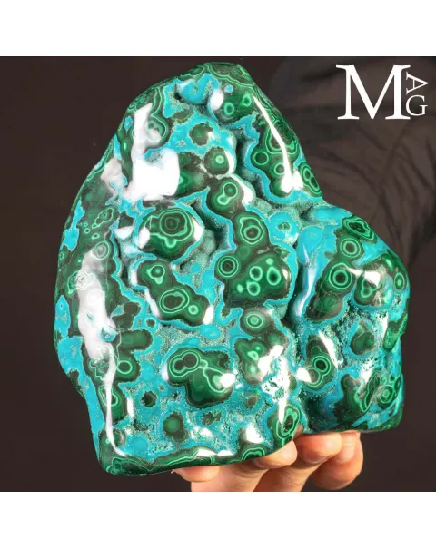 Malachite con Crisocolla – Struttura Orbicolare