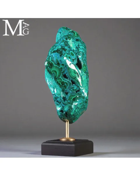 Malachite e Crisocolla - Campione su Base.