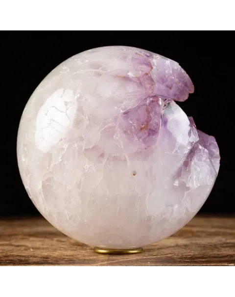 Sfera in Quarzo e Ametista