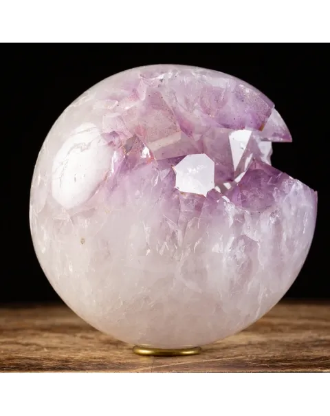 Sfera in Quarzo e Ametista