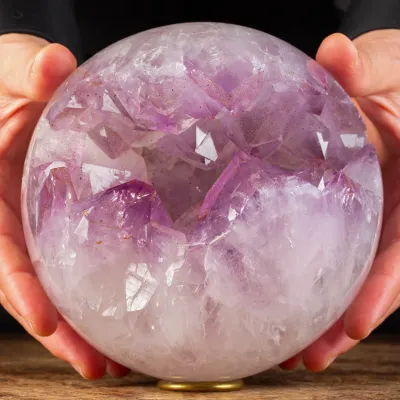 Sfera in Quarzo e Ametista