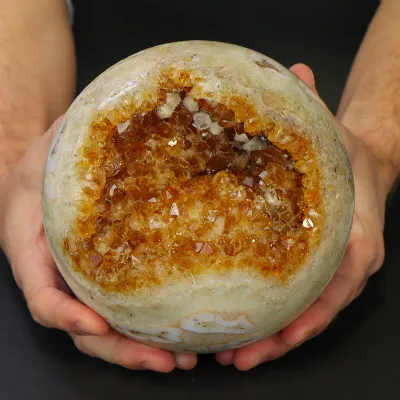 Sfera di Quarzo Citrino