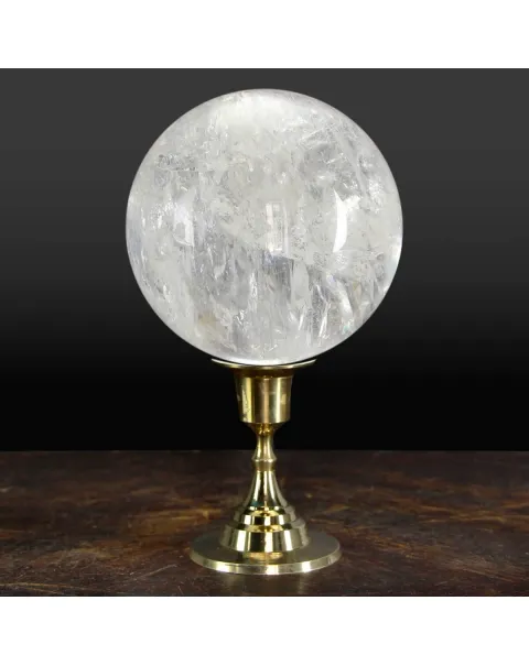 Sfera di Quarzo con base
