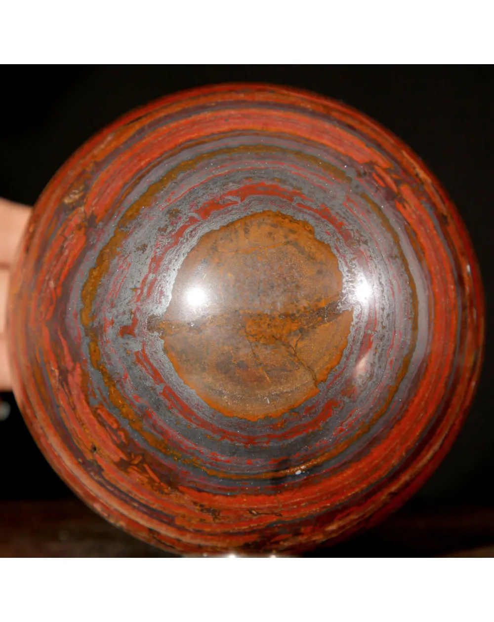 Sfera in Tiger Iron Australiano.