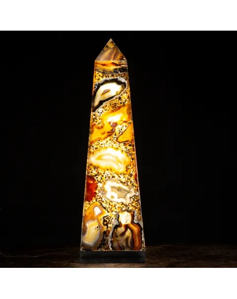 Obelisco Lampada Agata