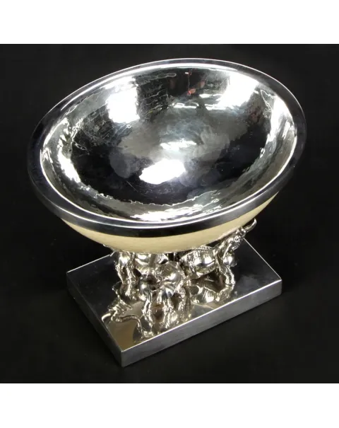 Coppa argento Uovo di struzzo