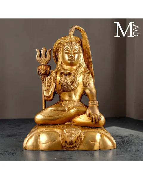 Statua di Shiva in Ottone – Fusione a Cera Persa, India
