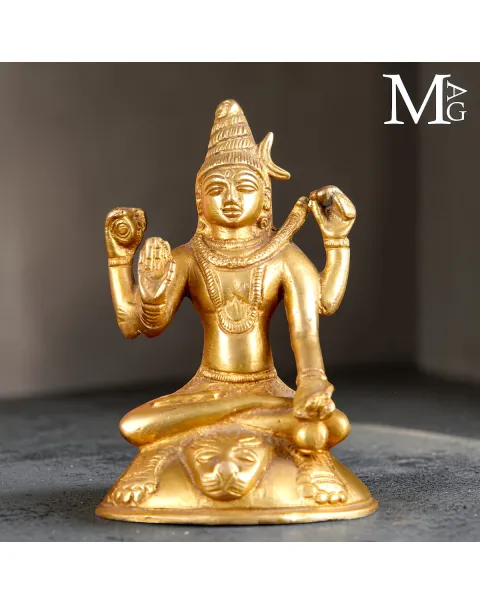Statua di Shiva in Ottone – Forma Ascetica