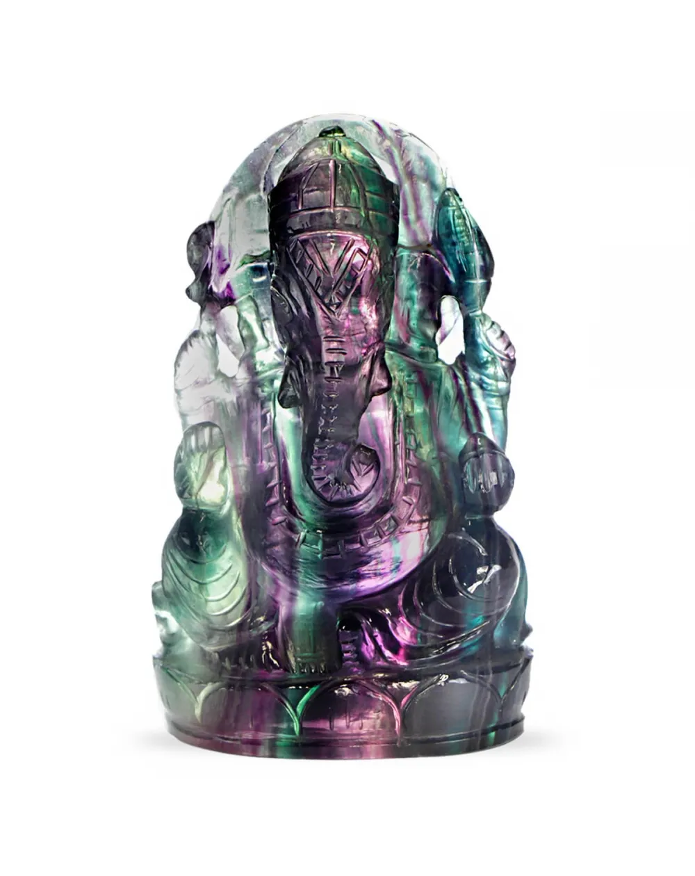 Statua Ganesh Fluorite (375g)