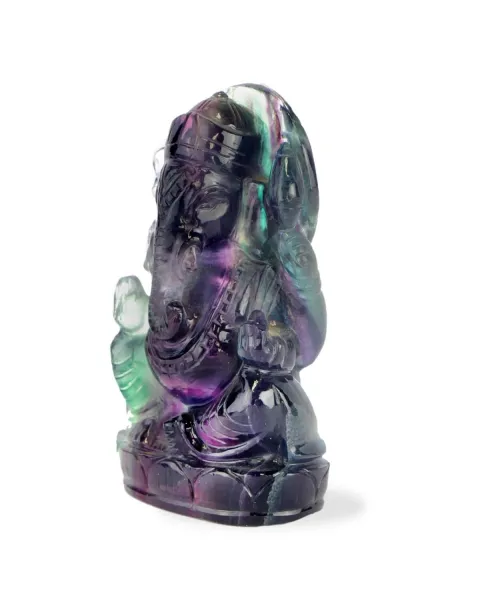 Statua Ganesh Fluorite (375g)