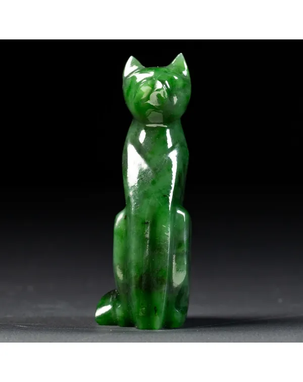 Statua Gatto in Giada
