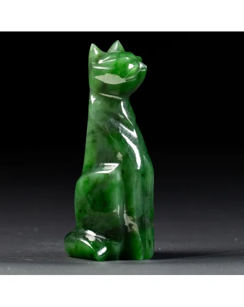 Statua Gatto in Giada