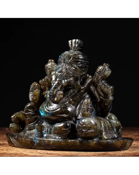Statua Ganesh Labradorite (1830g)
