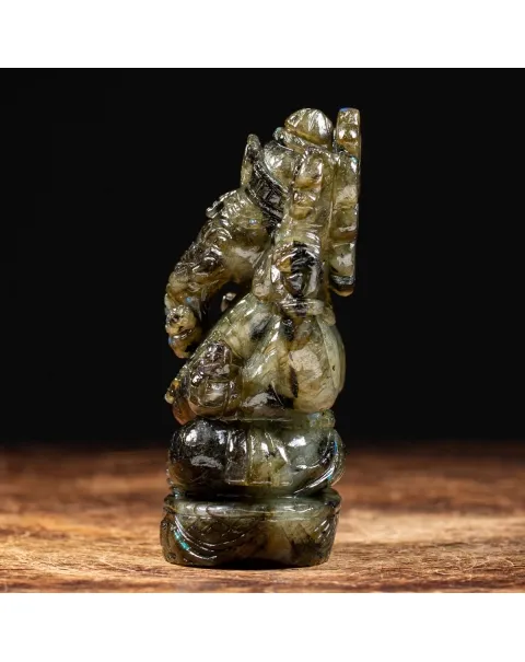 Statua Ganesh Labradorite (660g)