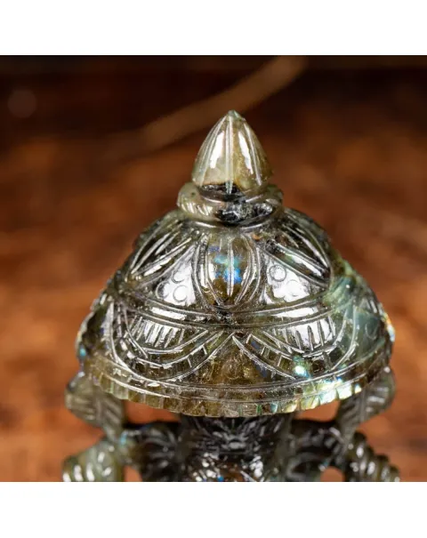 Statua Ganesh Labradorite (1100g)